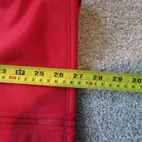North Face Mens Size Medium Red Light Polyester Full Zip Jacket - Picture 9 of 11